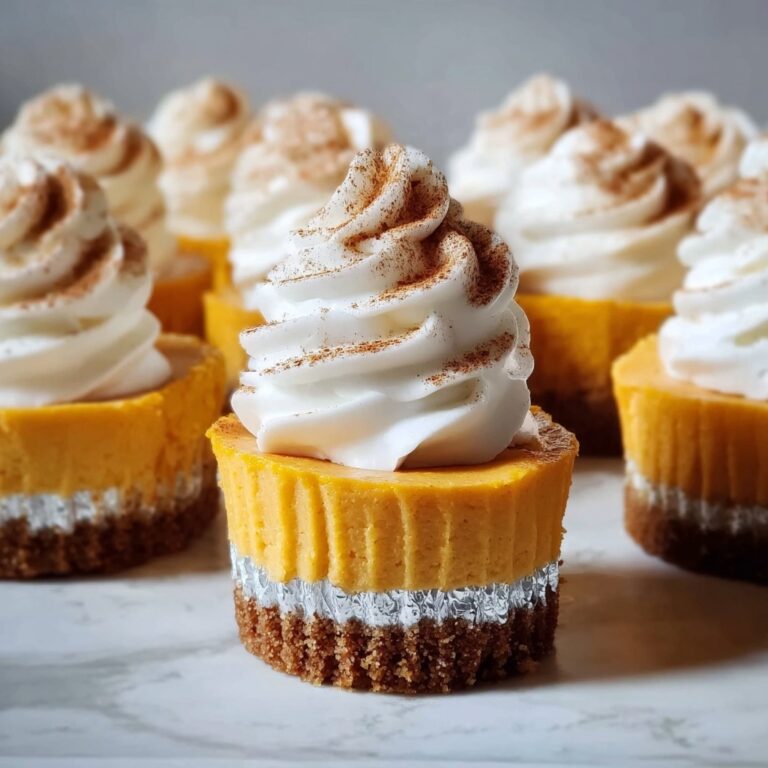 No-Bake Mini Pumpkin Cheesecakes Recipe