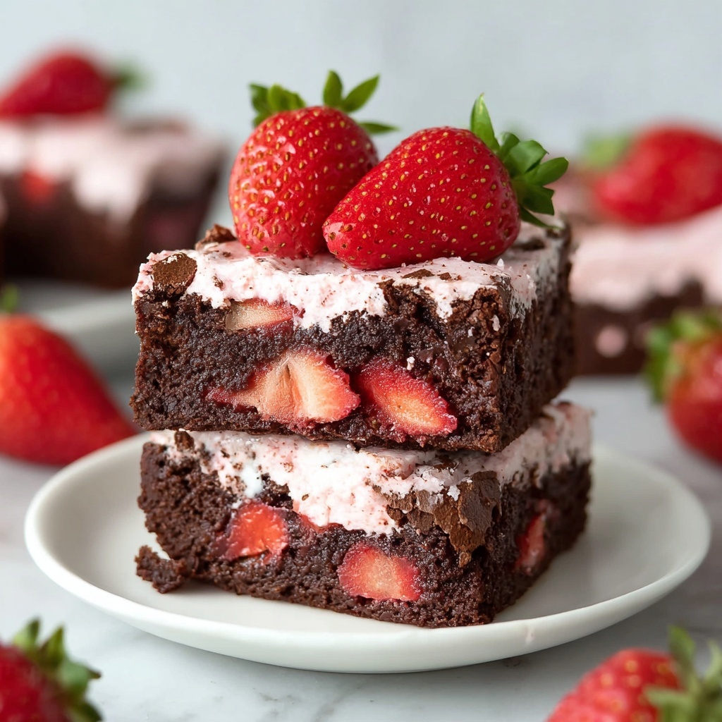 Strawberry Brownies Recipe - Recipe Image