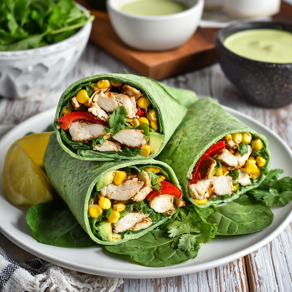 Grilled Chicken Wraps with Avocado Recipe - Recipe Image