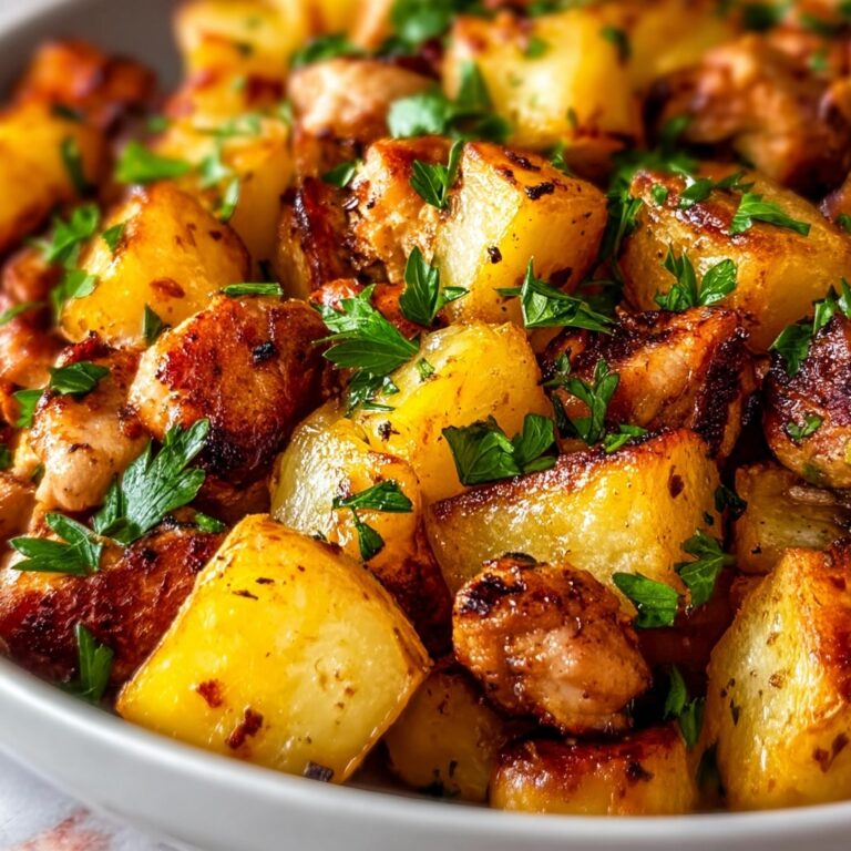 Oven-Baked Diced Chicken and Potatoes with Herbs Recipe