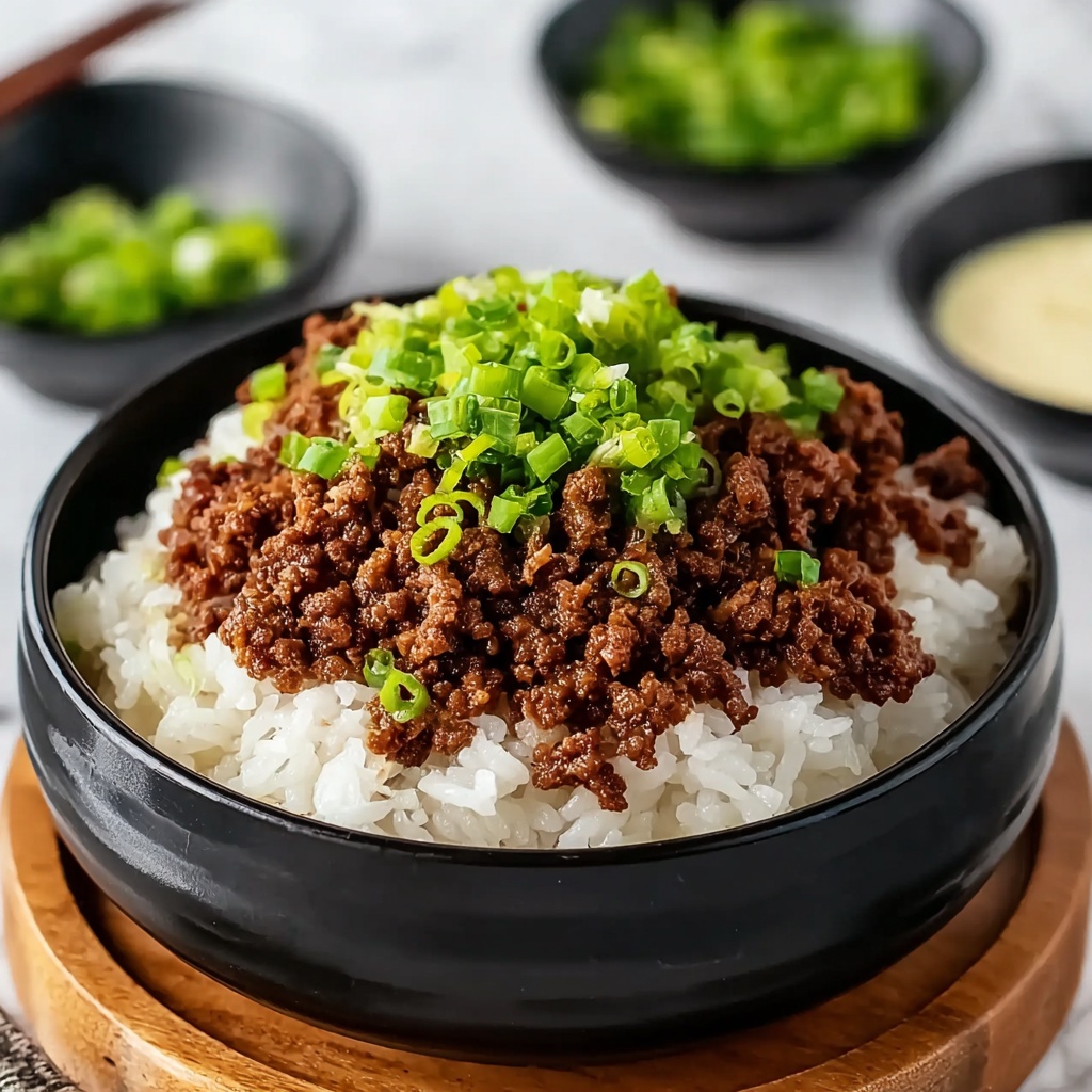 Korean Ground Beef Bowl Recipe - Recipe Image