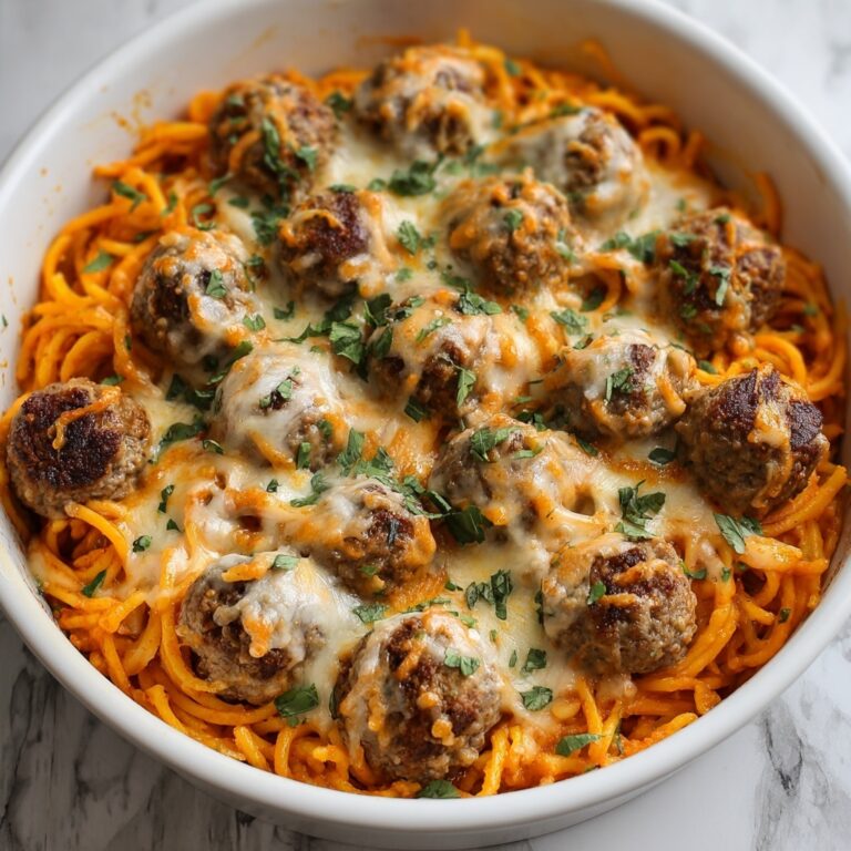 Cheesy Meatballs and Rice Casserole Recipe