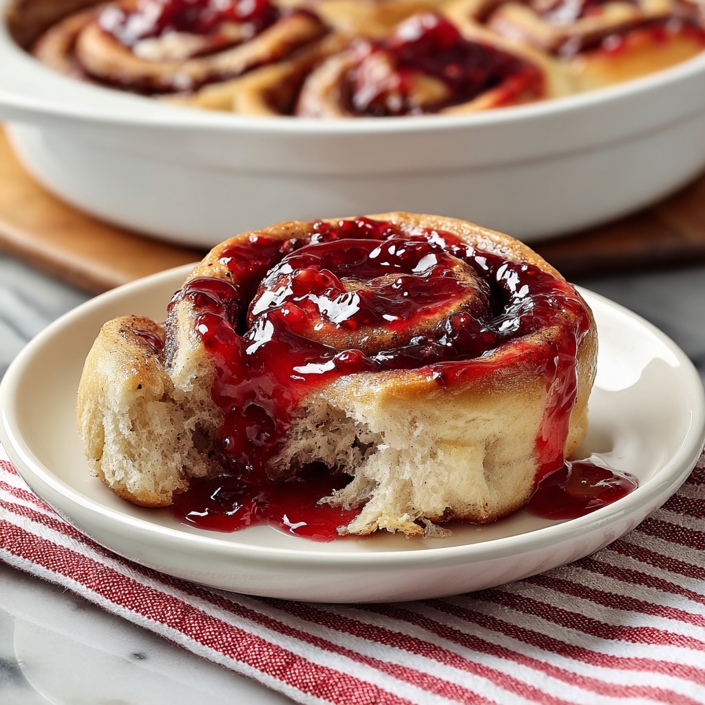 Crock Pot Cinnamon Rolls with Cherry Pie Filling Recipe - Recipe Image