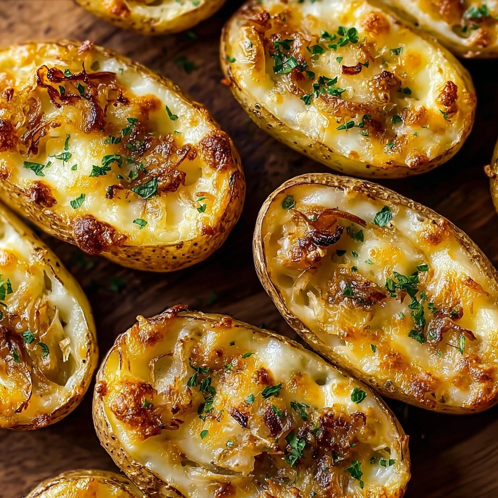 French Onion Baked Potatoes Recipe - Recipe Image