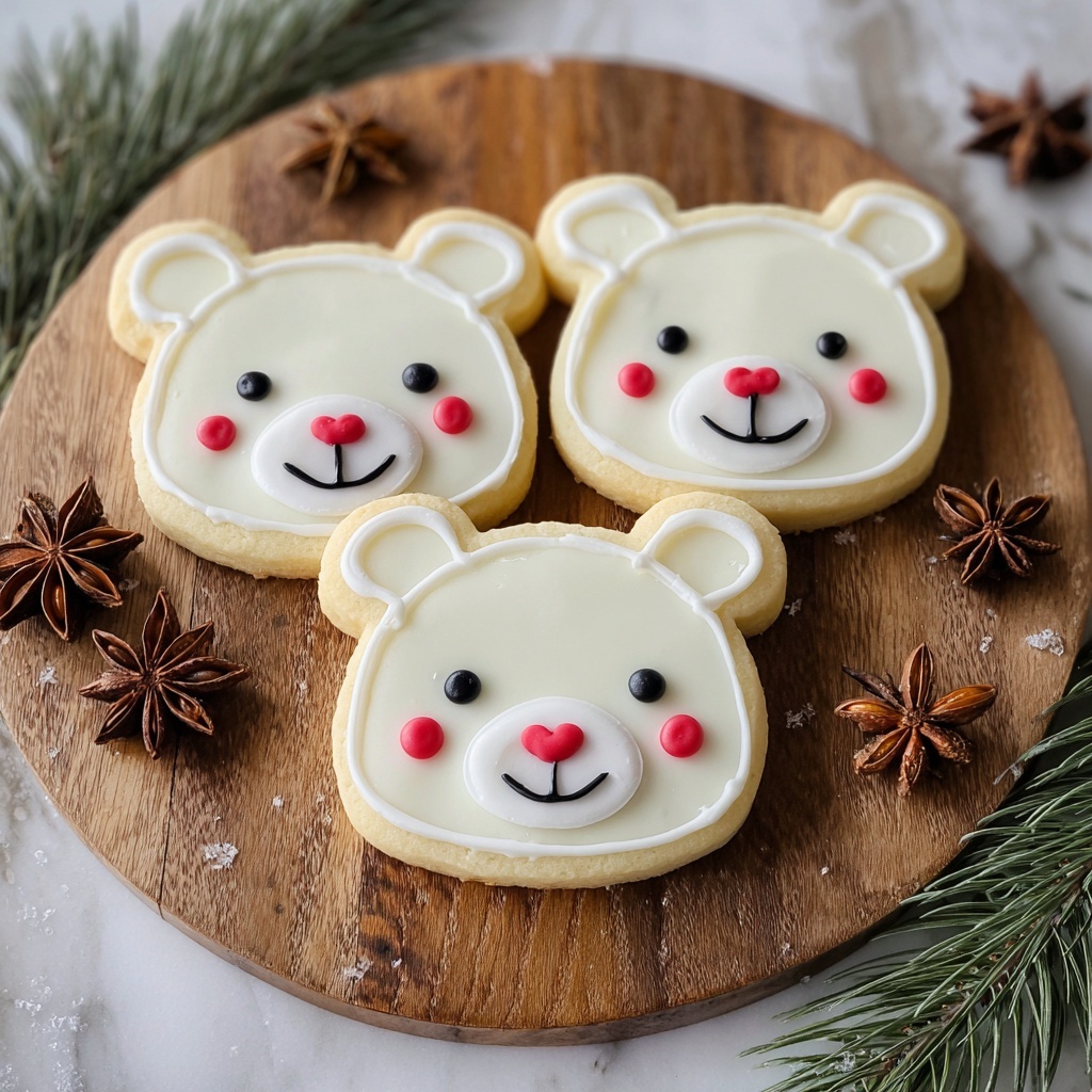 Buttercream Polar Bear Cookies Recipe - Recipe Image