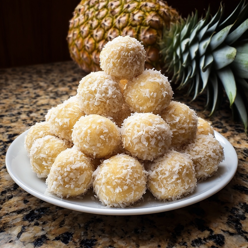 Pineapple Christmas Balls Recipe - Recipe Image