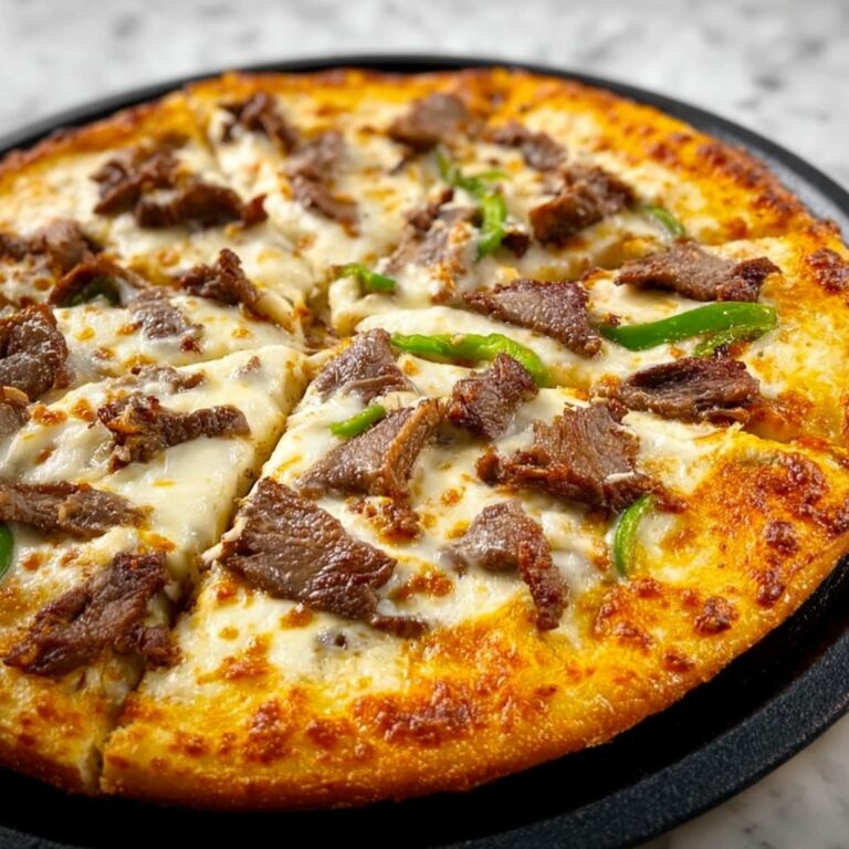Philly Cheesesteak Pizza Recipe