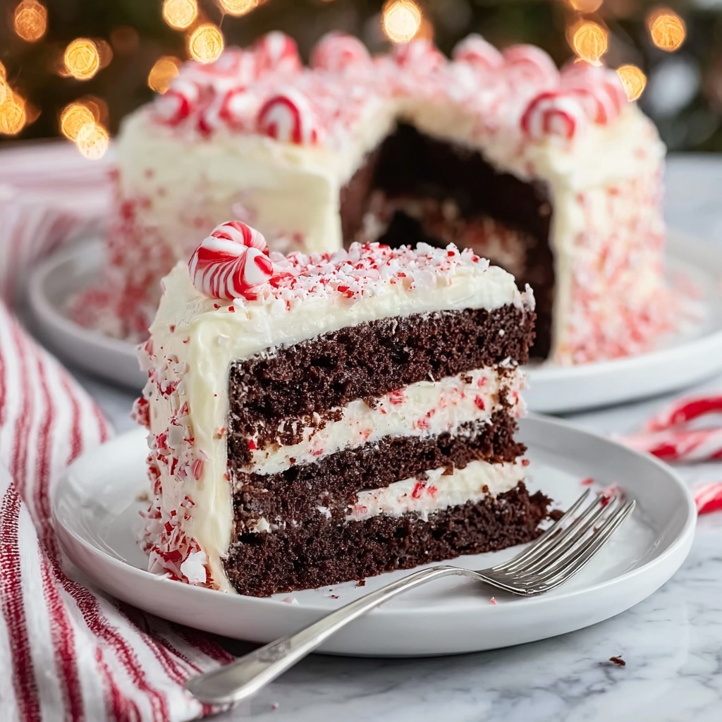 Festive Peppermint Cake Recipe - Recipe Image