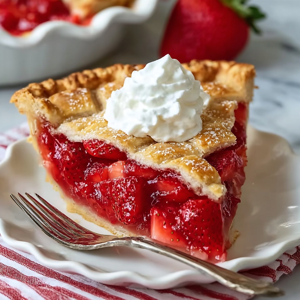 Strawberry Rhubarb Pie Recipe - Recipe Image