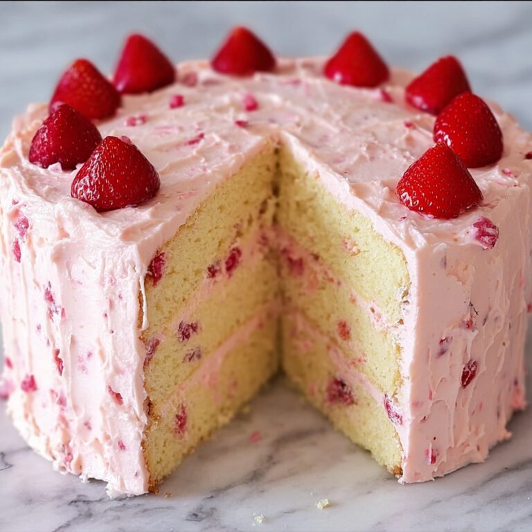 Strawberry Cheesecake Pound Cake with Strawberry Cream Cheese Frosting Recipe