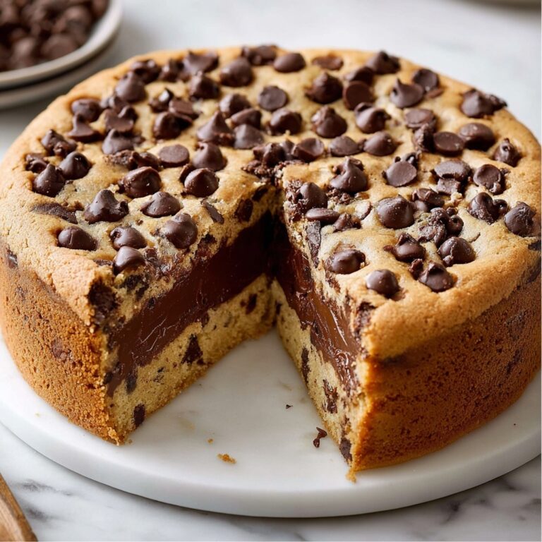 Nutella Stuffed Cookie Pie Recipe