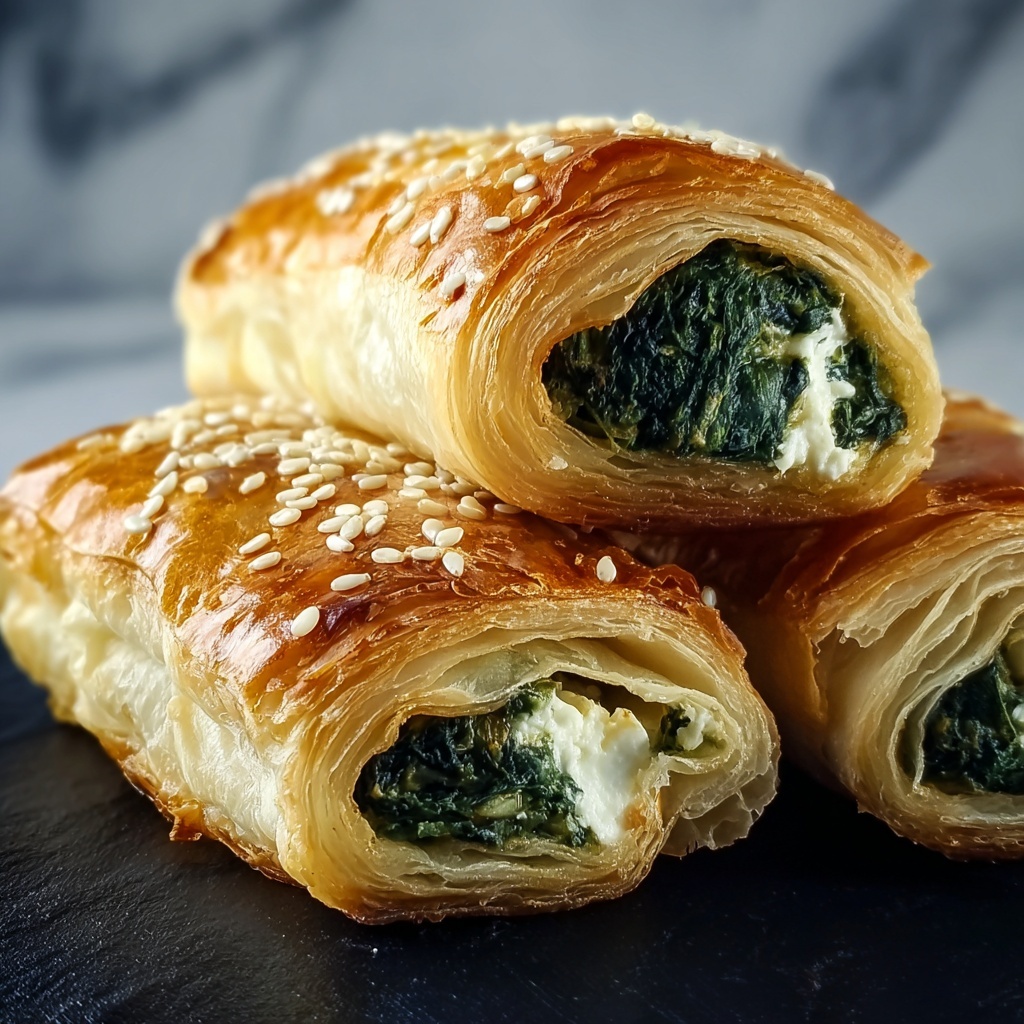 Spinach and Ricotta Stuffed Pastry Recipe - Recipe Image