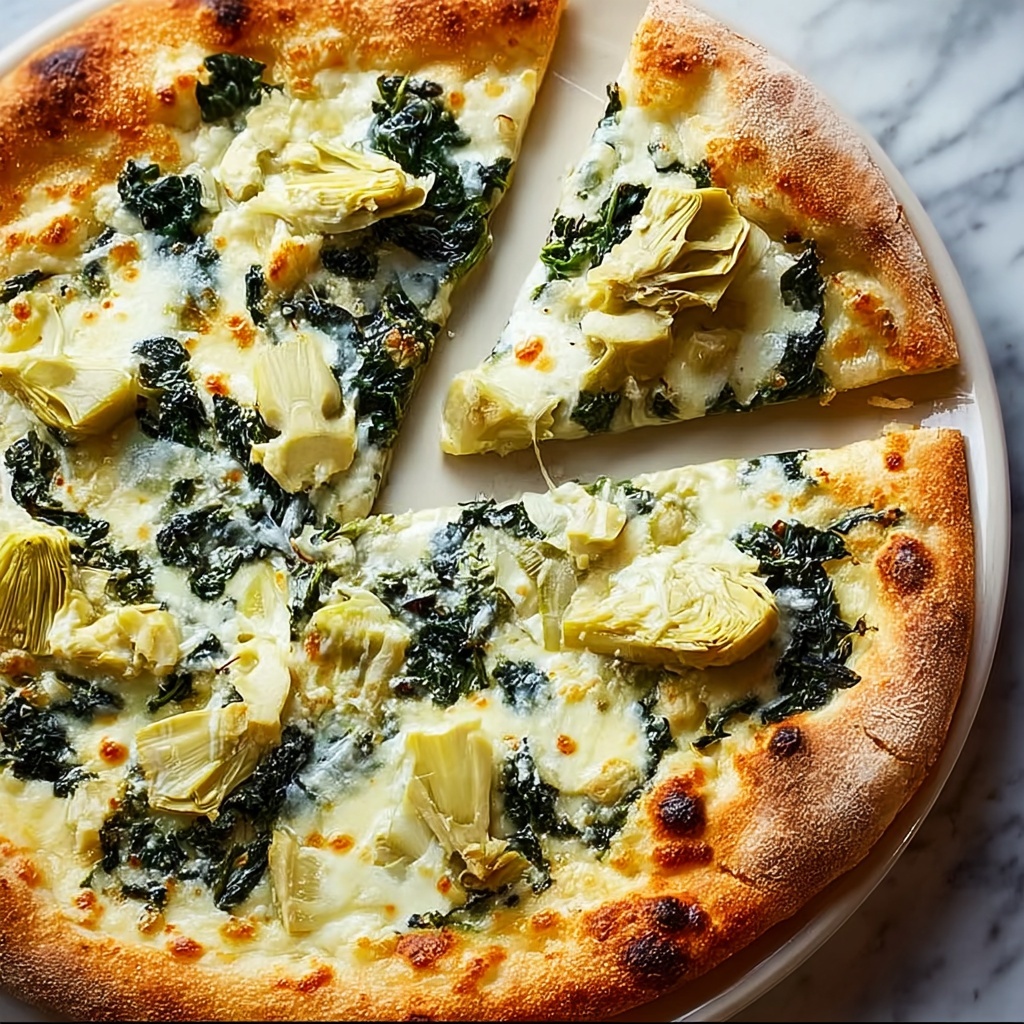 Spinach Artichoke Pizza Recipe - Recipe Image
