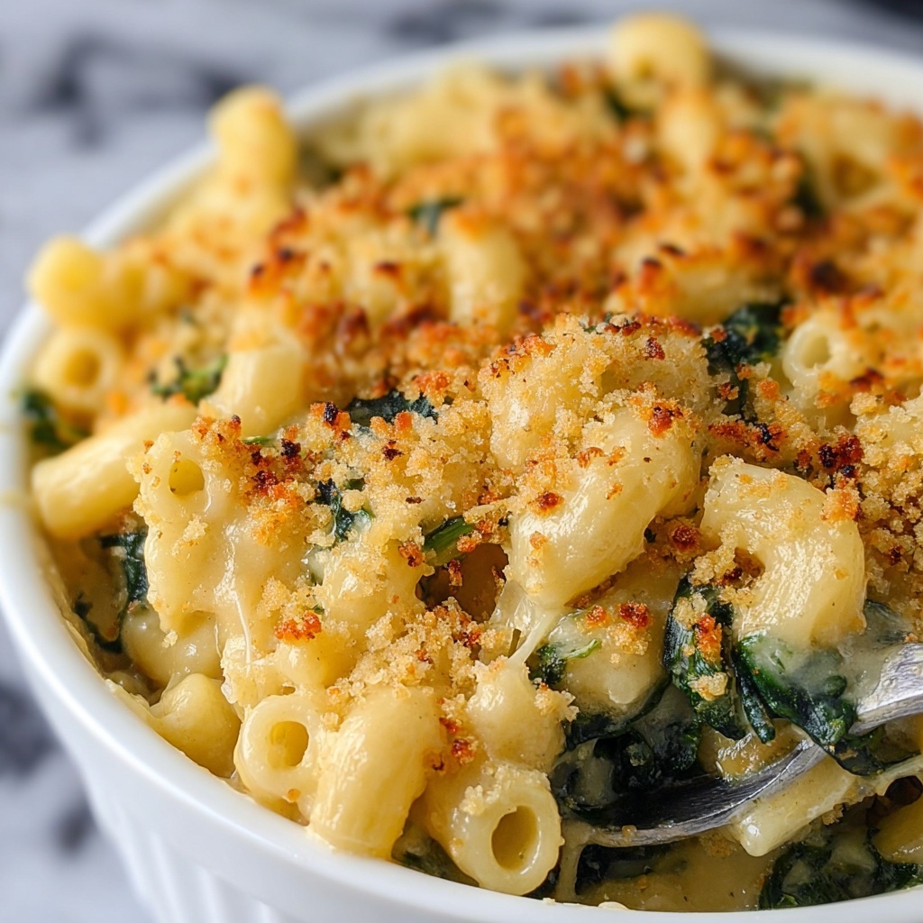 Swiss Chard and Roasted Garlic Mac and Cheese Recipe - Recipe Image
