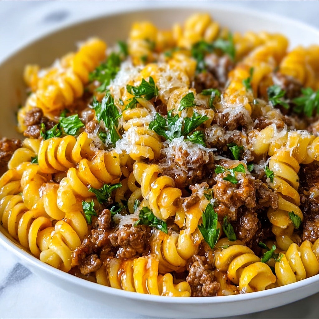 Quick Sloppy Joe Pasta Casserole Recipe - Recipe Image