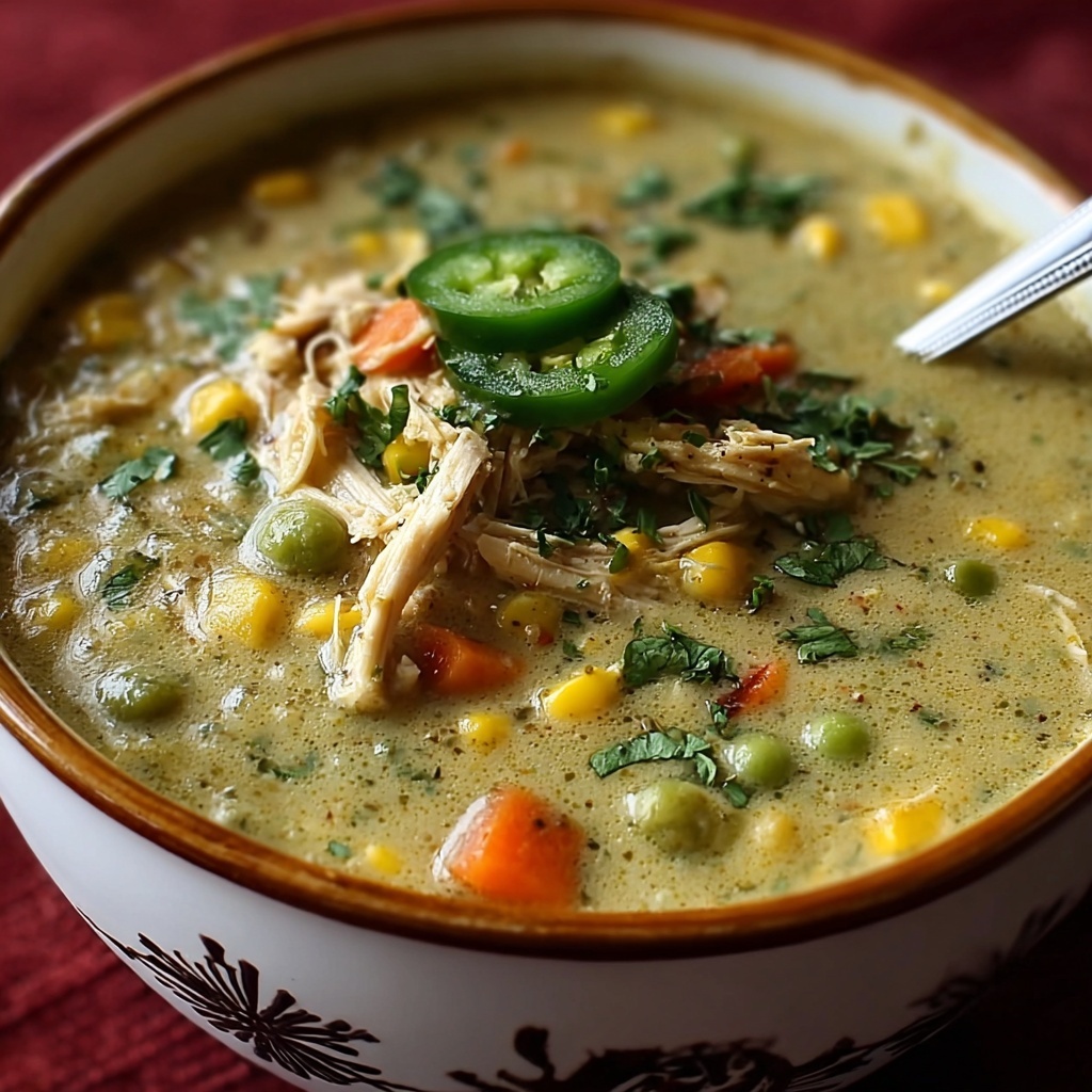 Crock Pot Green Enchilada Chicken Soup Recipe - Recipe Image