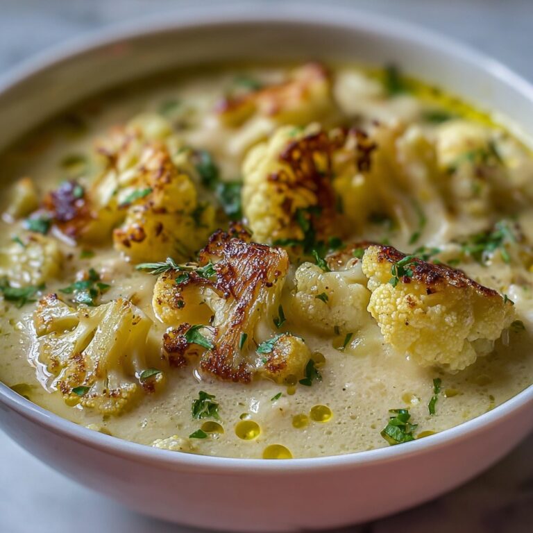 Mediterranean-Style Cauliflower Soup Recipe