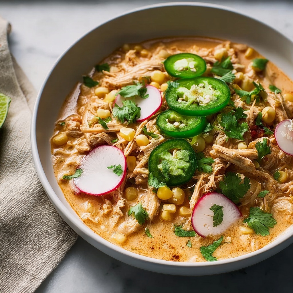 Creamy Poblano Chicken Chili Recipe - Recipe Image