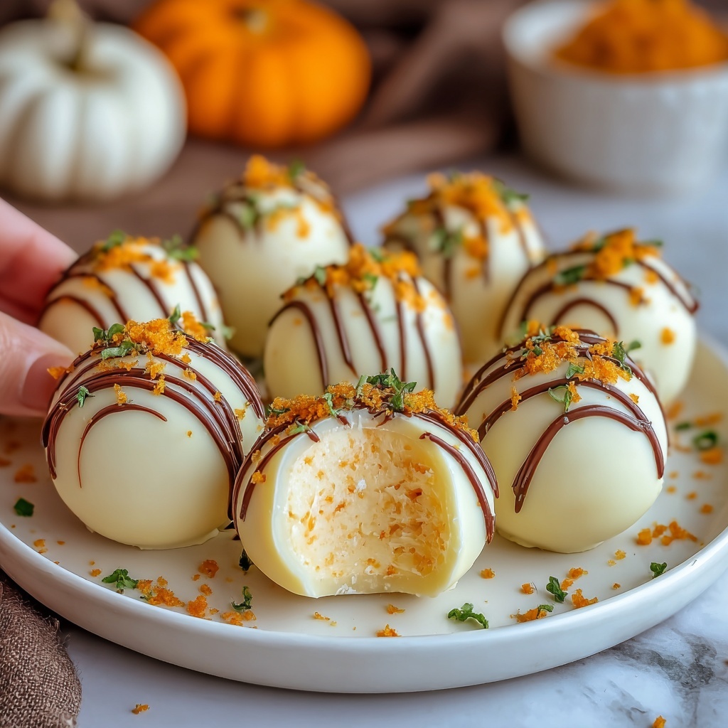 No-Bake Pumpkin Cheesecake Balls Recipe - Recipe Image