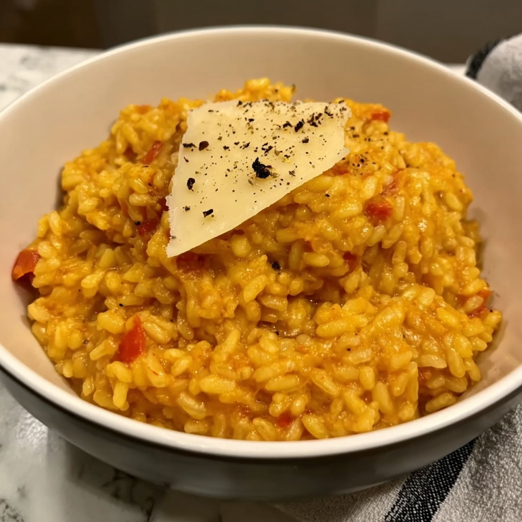 Pumpkin Risotto with Parmesan and Balsamic Vinegar Recipe - Recipe Image