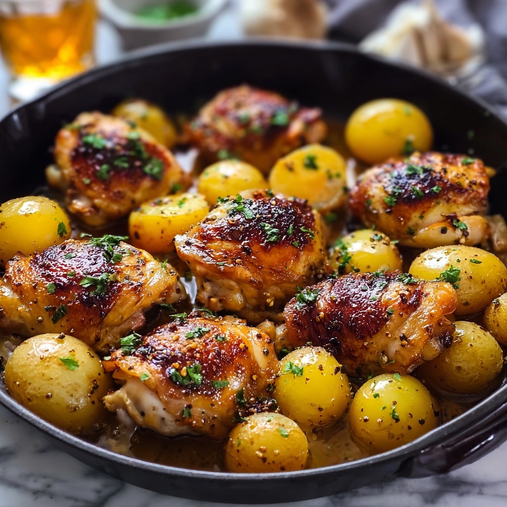 Garlic Parmesan Chicken and Potatoes (One-Pan Dinner) Recipe - Recipe Image