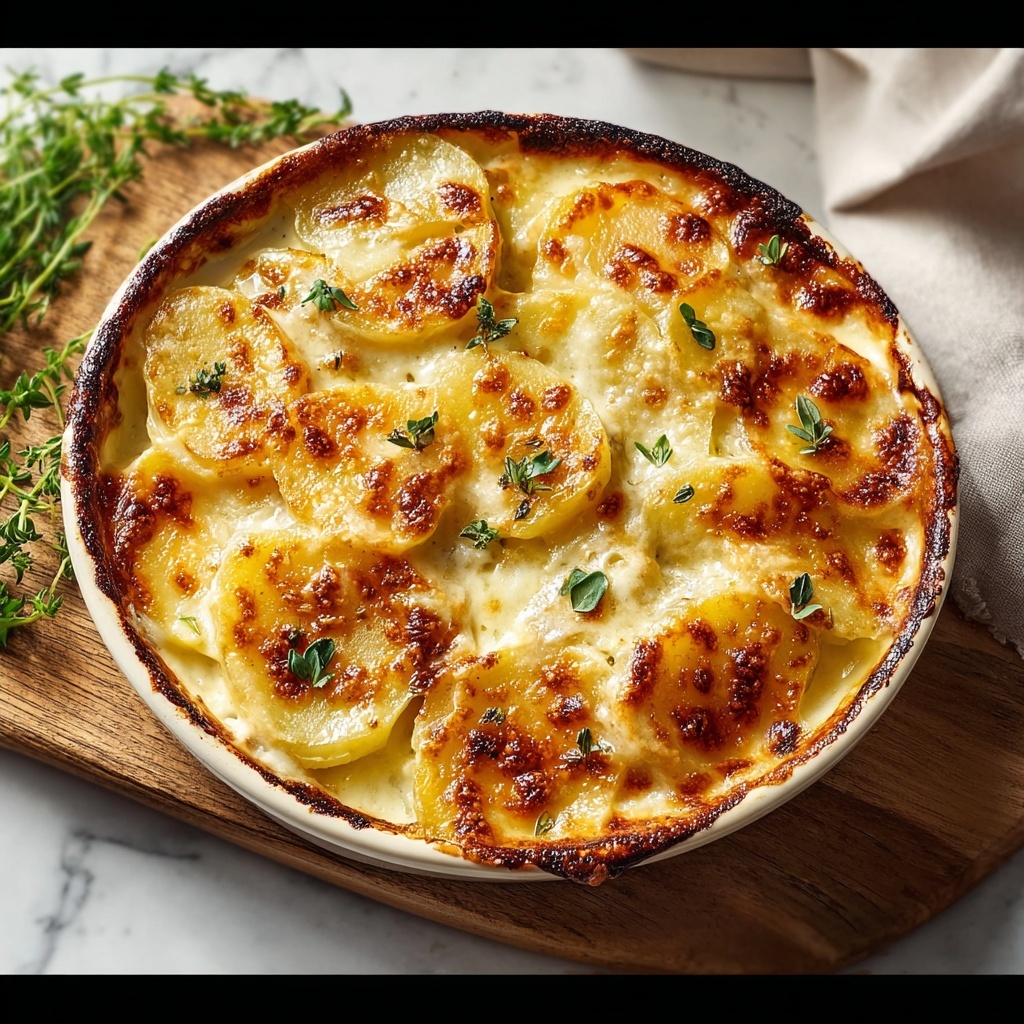 Creamy & Cheesy Au Gratin Potatoes Recipe - Recipe Image