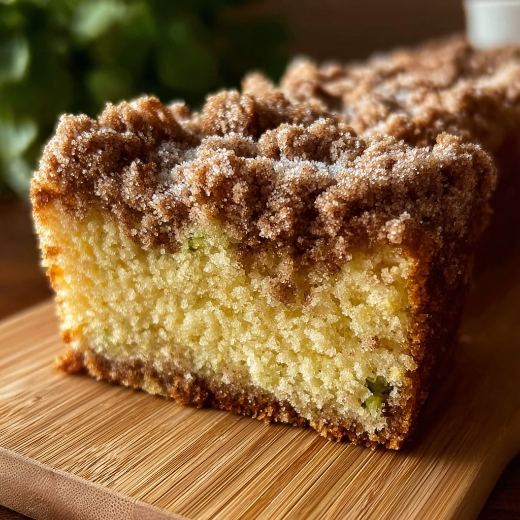 Cinnamon Streusel Topped Zucchini Bread Bakery Style Recipe - Recipe Image