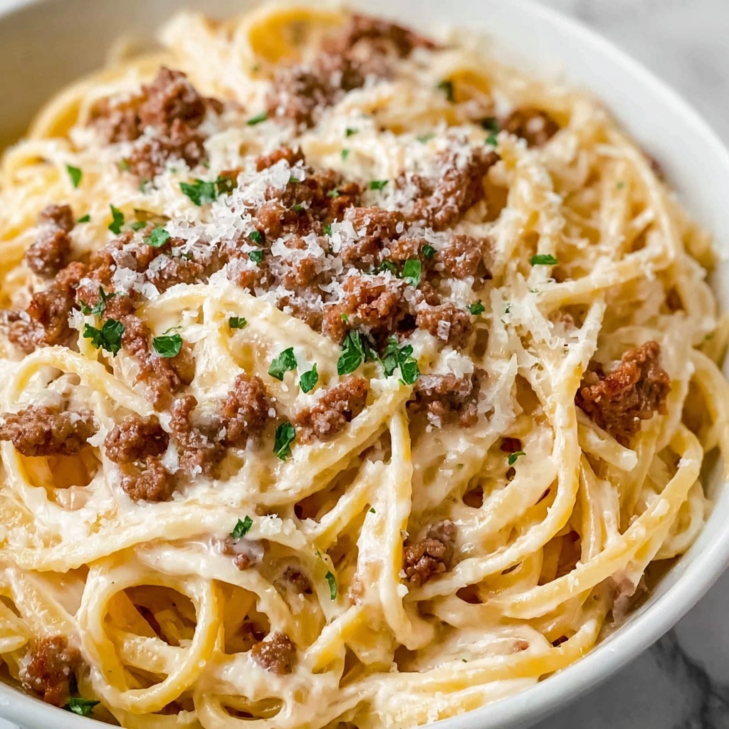 Cheesy Garlic Butter Linguine Pasta Recipe - Recipe Image