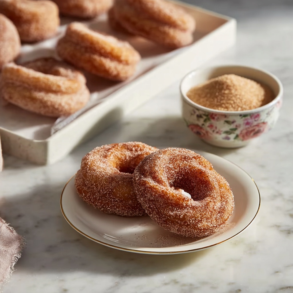 Cinnamon Sugar Twist Doughnuts Recipe - Recipe Image