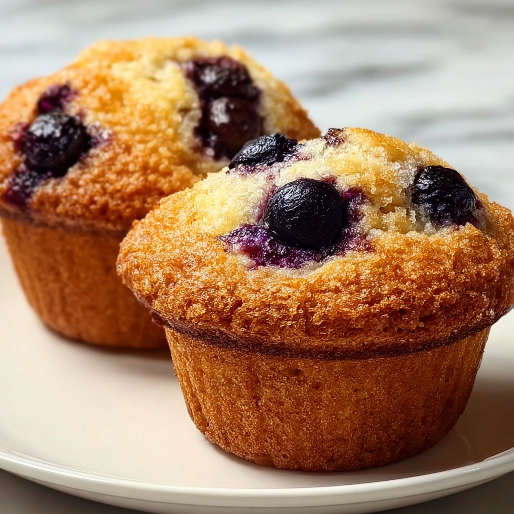 Keto Low-Carb Almond Flour Yogurt Blueberry Muffins Recipe - Recipe Image