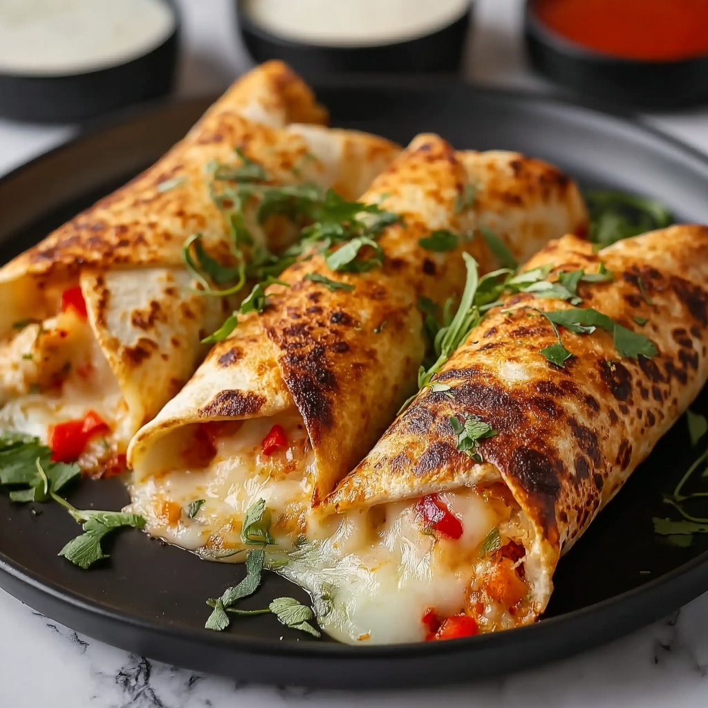 Baked Chicken Chimichangas: Easy and Delicious Recipe - Recipe Image