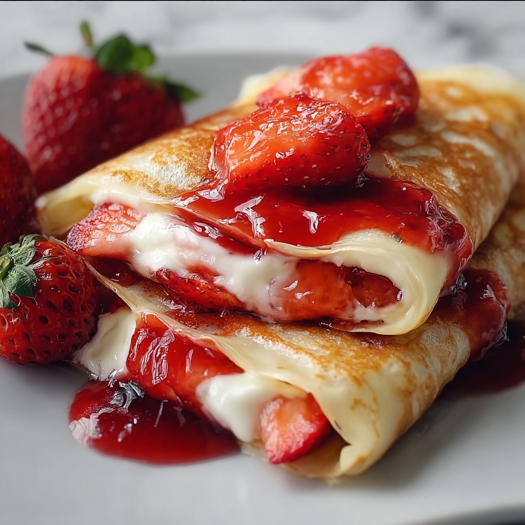 Strawberry Cheesecake Chimichangas Recipe - Recipe Image