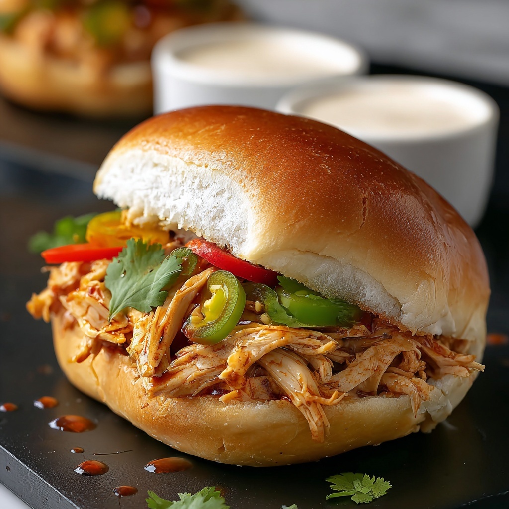 Slow Cooker Chicken Philly Sandwiches Recipe - Recipe Image