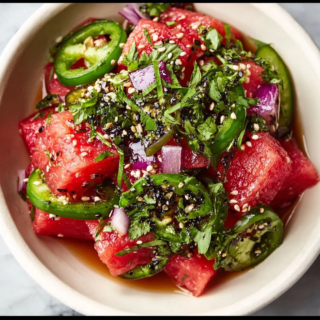 Watermelon Shiso Salad Recipe - Recipe Image