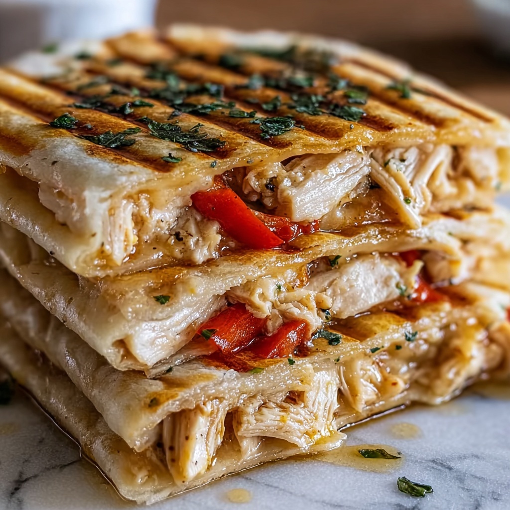Best Honey Pepper Chicken Panini Pasta Recipe - Recipe Image