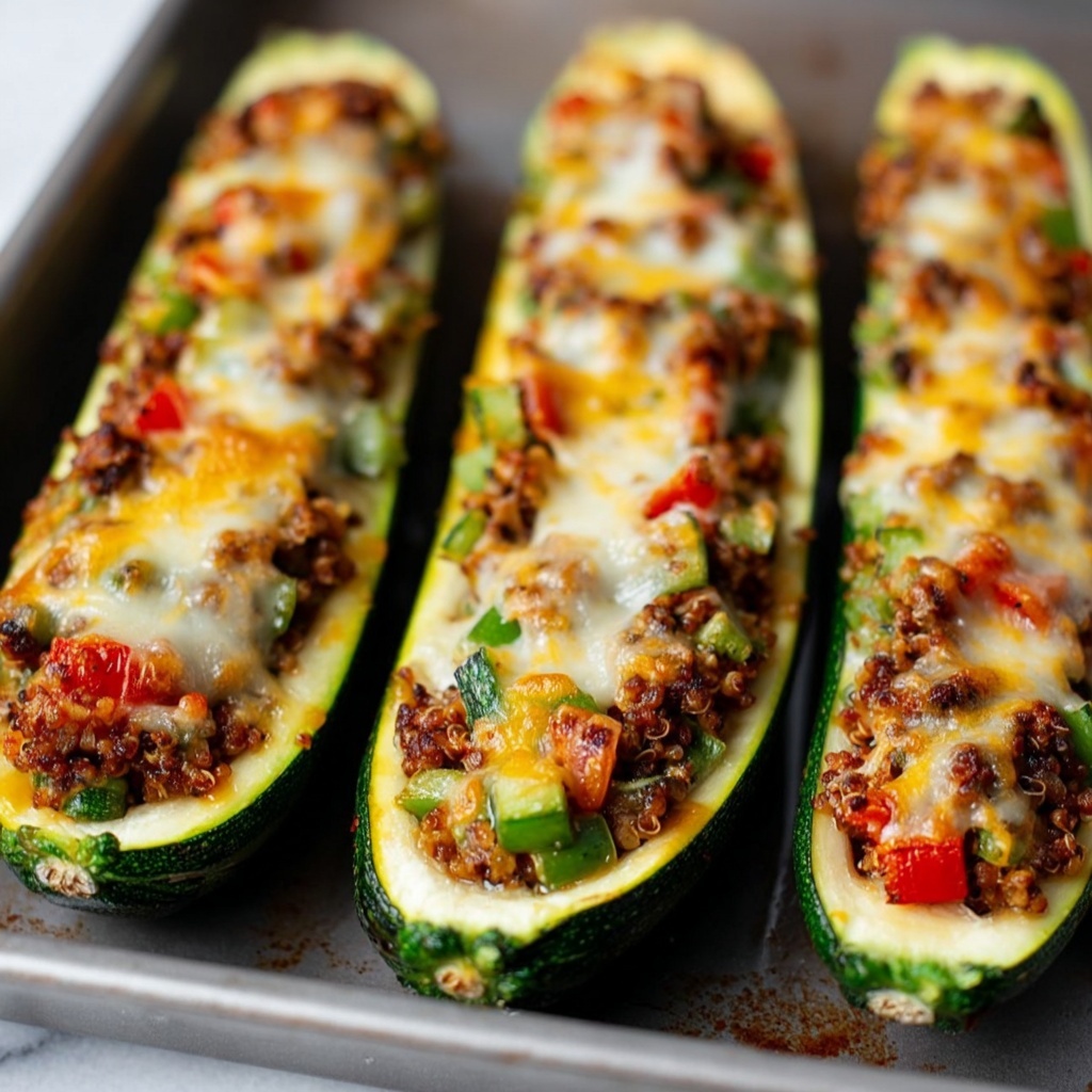 Stuffed Zucchini Boats Recipe - Recipe Image