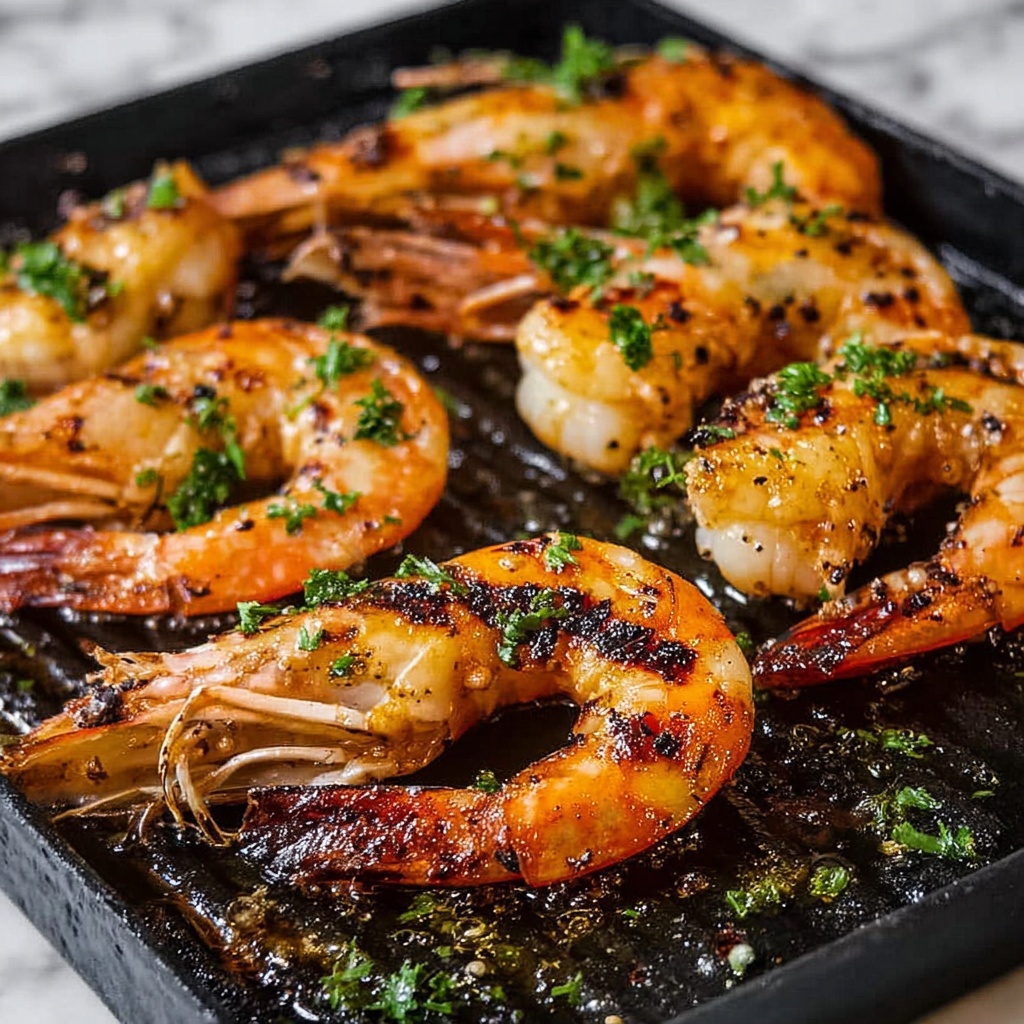 Cajun Garlic Tiger Prawns Recipe - Recipe Image