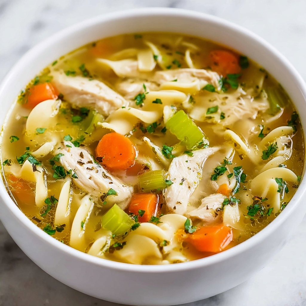 Comforting Chicken Noodle Soup Recipe - Recipe Image