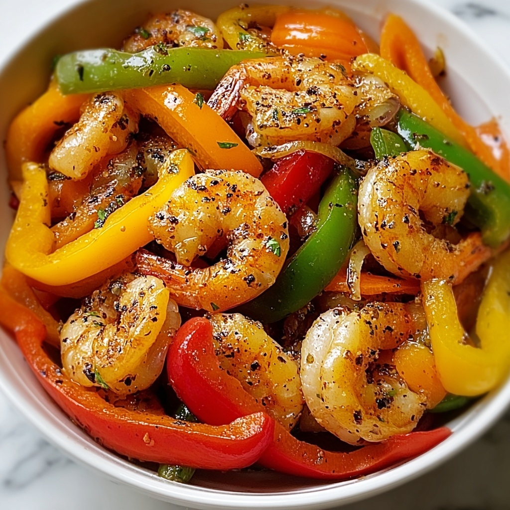 Shrimp and Pepper Stir-Fry Recipe - Recipe Image