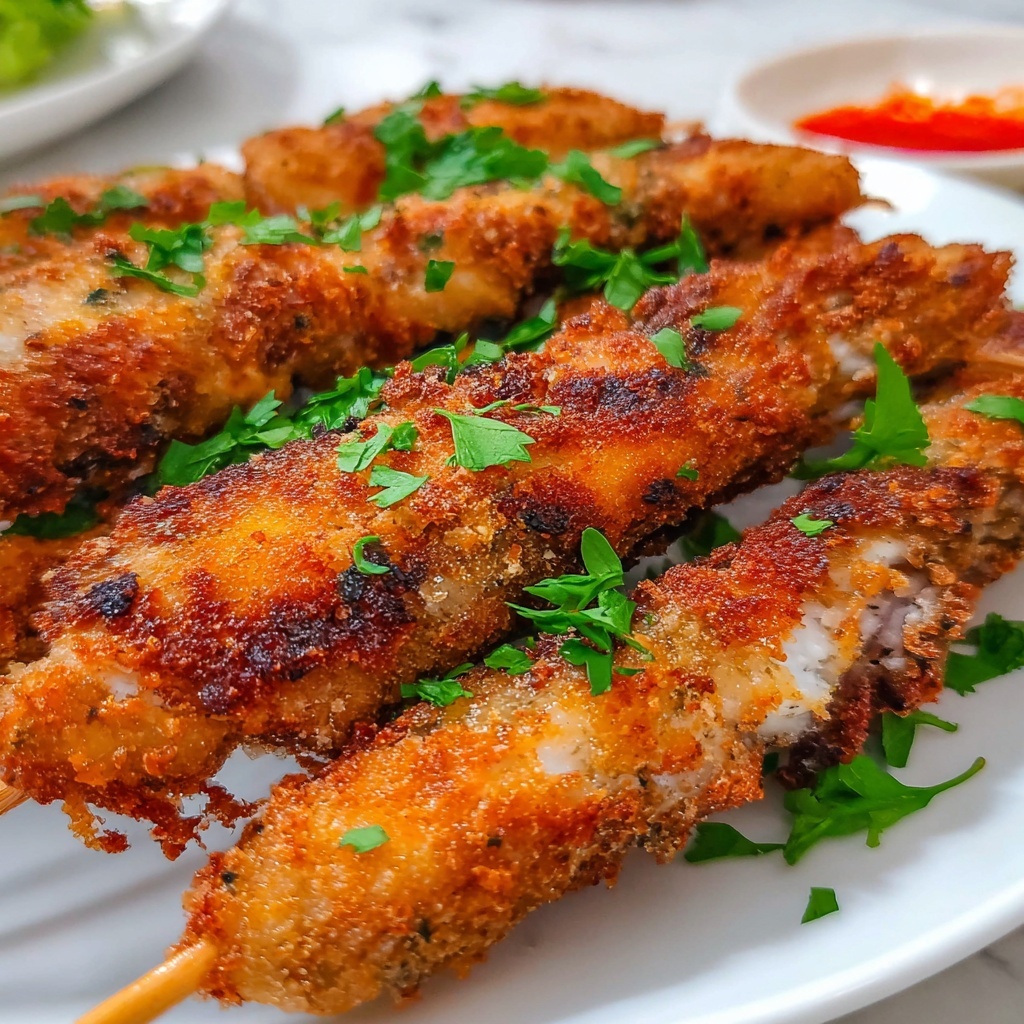 Breaded Chicken Skewers Recipe - Recipe Image