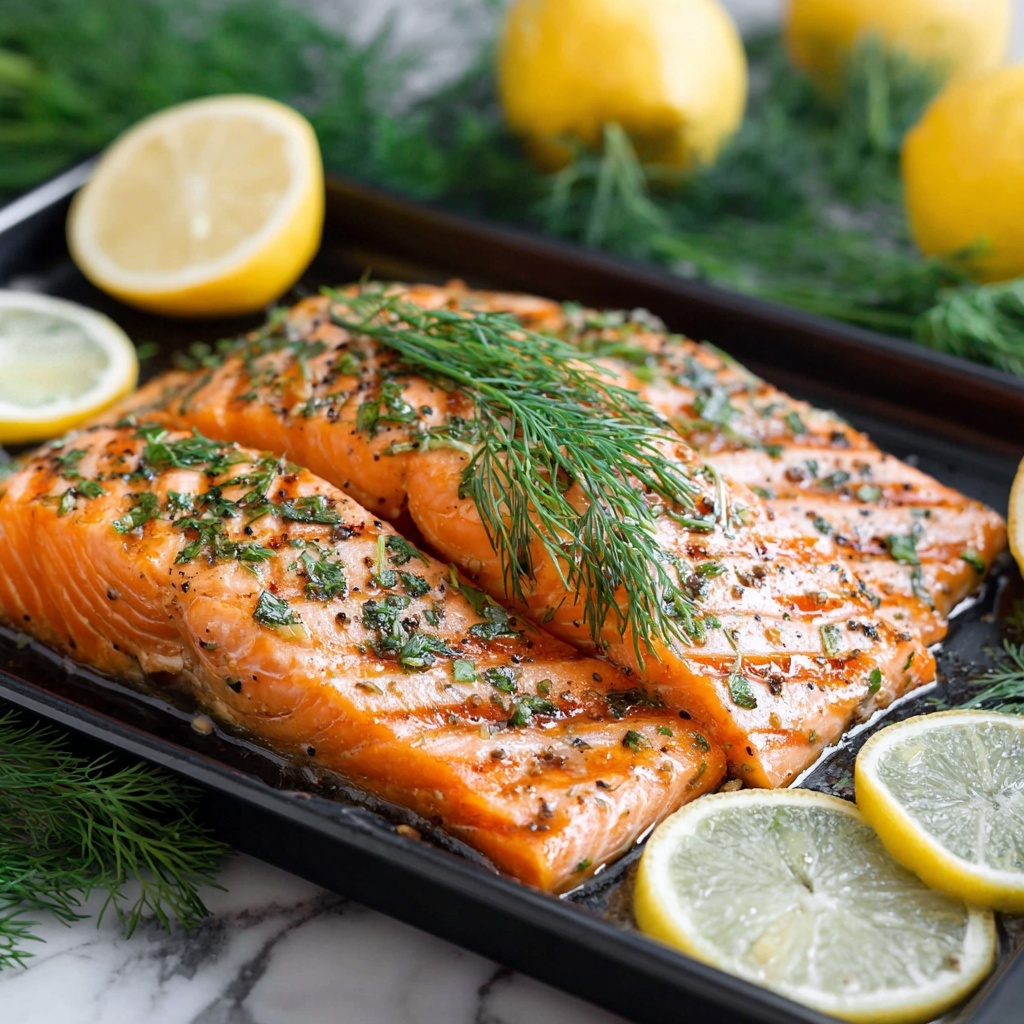 Baked Salmon with Lemon and Dill Recipe - Recipe Image