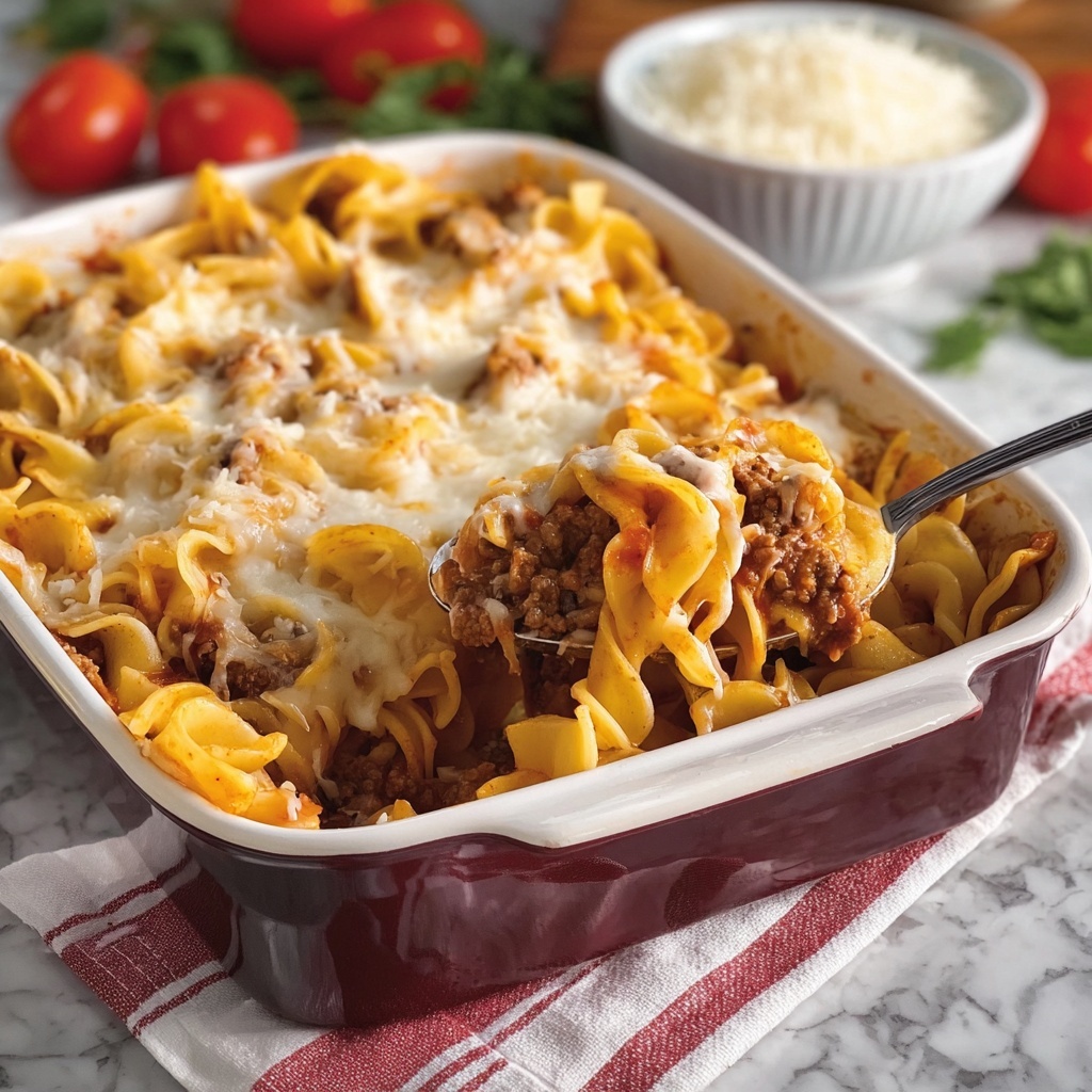 Amish Country Casserole (Hearty Homestyle Beef and Noodle Bake) Recipe - Recipe Image