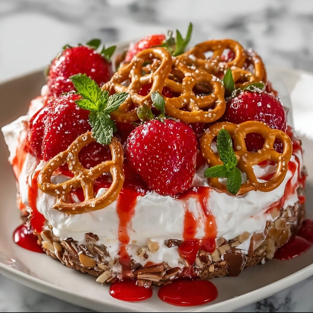 Strawberry Pretzel Salad Recipe - Recipe Image