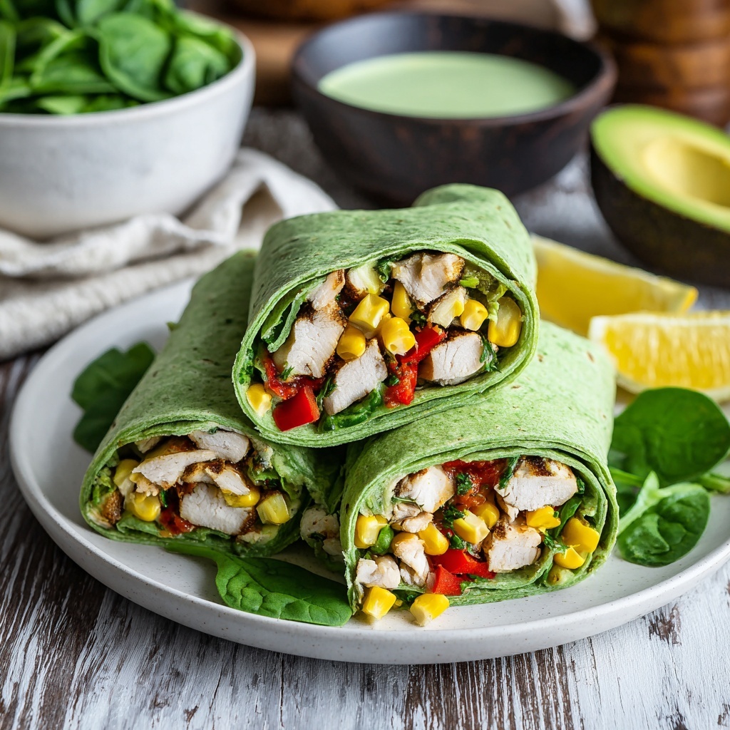 Grilled Chicken Wraps with Avocado Recipe - Recipe Image