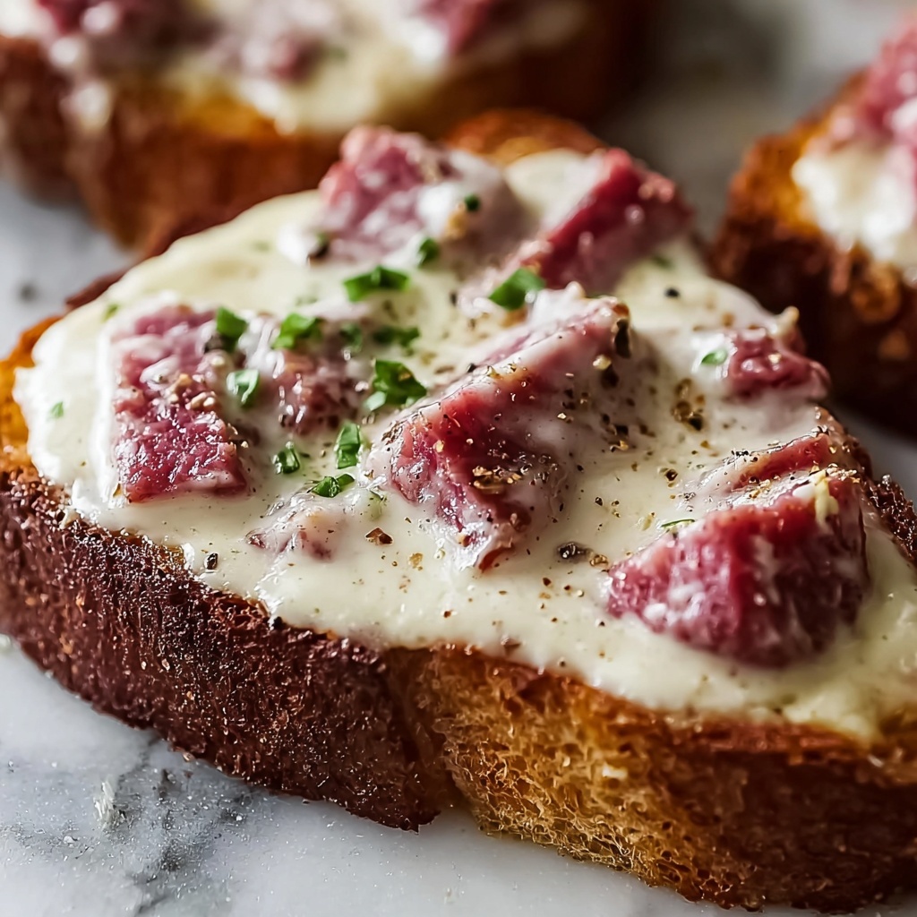 Creamed Chipped Beef on Toast Recipe - Recipe Image
