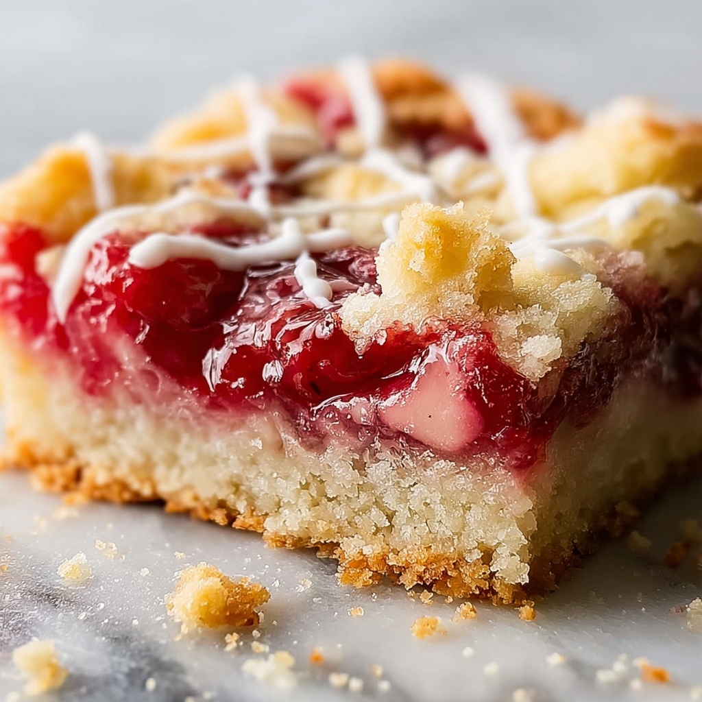 Rhubarb Shortbread Bars Recipe - Recipe Image