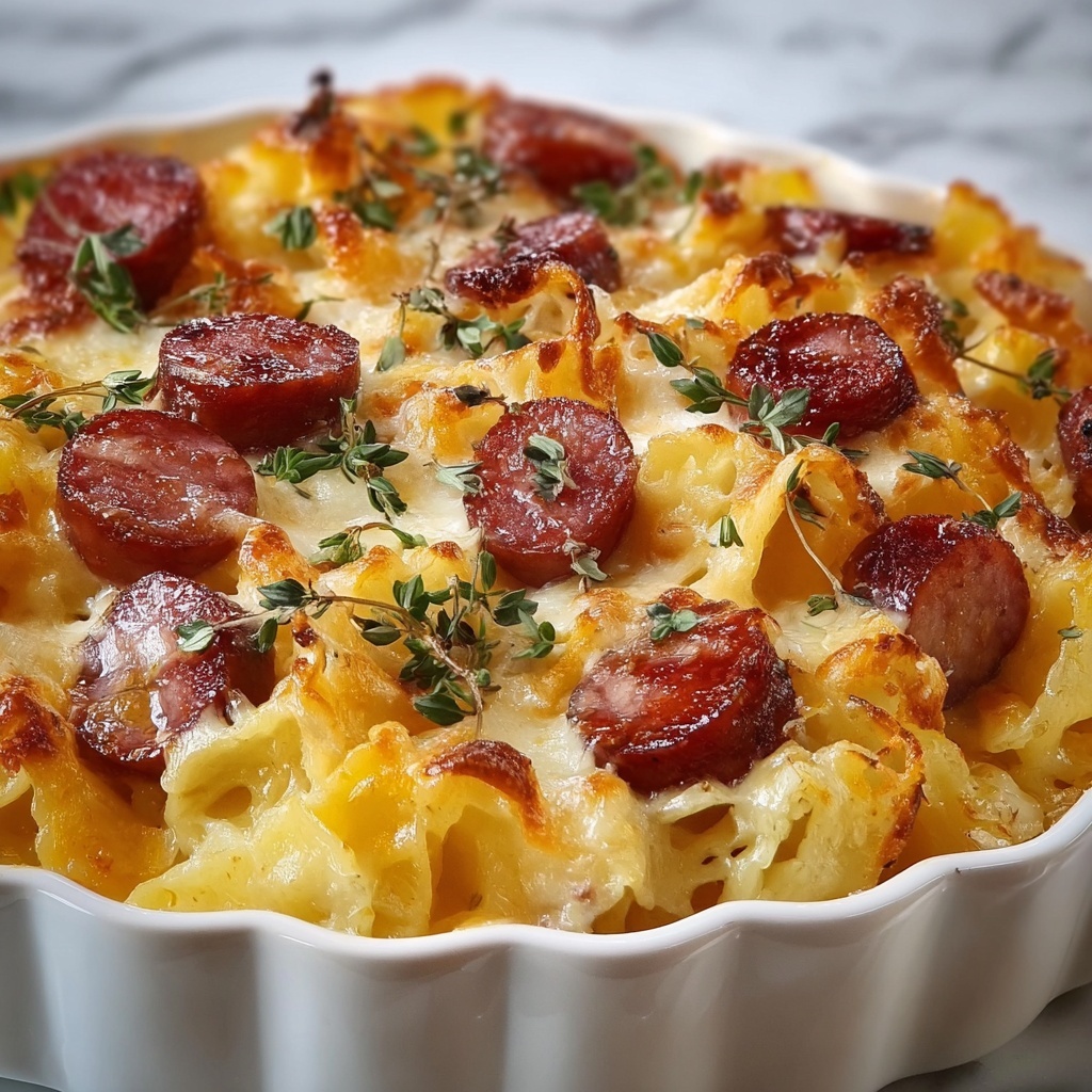 Sausage, Egg, and Cream Cheese Hashbrown Casserole Recipe - Recipe Image