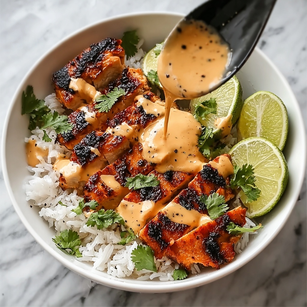 Sweet Chili Chicken Bowl with Coconut Lime Drizzle Recipe - Recipe Image