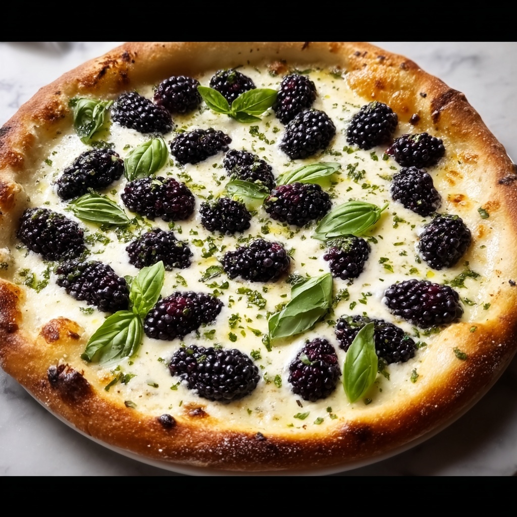 Blackberry Basil Ricotta Pizza Recipe - Recipe Image