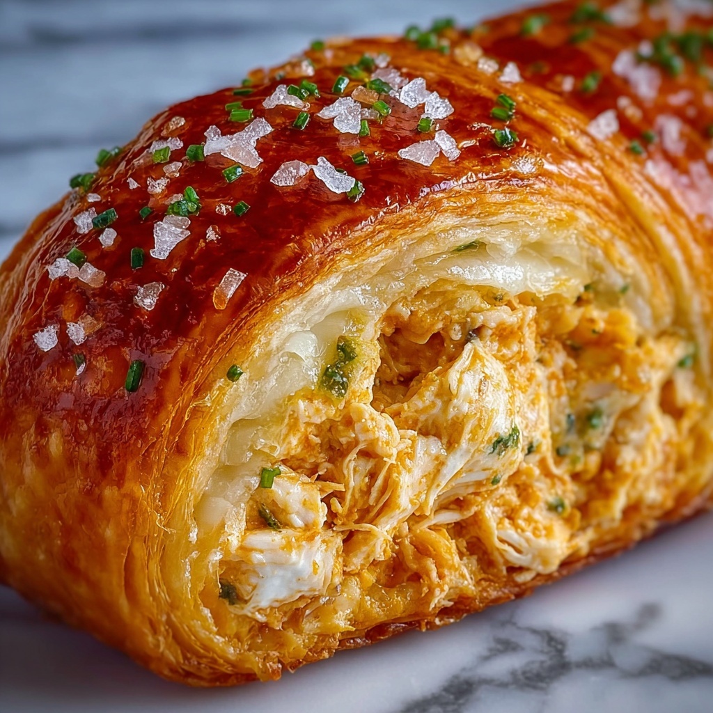 Buffalo Chicken Dip Croissant Sandwiches Recipe - Recipe Image